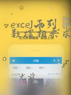 excel两列数据相乘求和公式