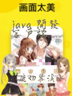 java 开发客户端