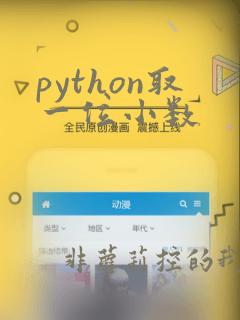 python取一位小数