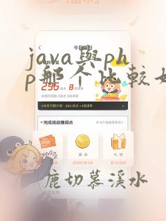 java与php那个比较好