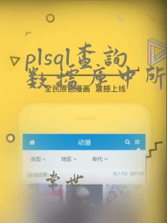 plsql查询数据库中所有表名