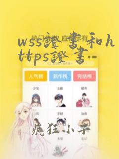 wss证书和https证书