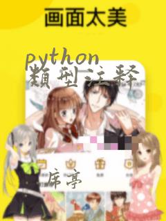 python 类型注释