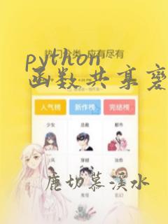 python 函数共享变量