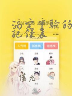 滴定实验的数据记录表