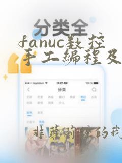 fanuc数控手工编程及实例详解