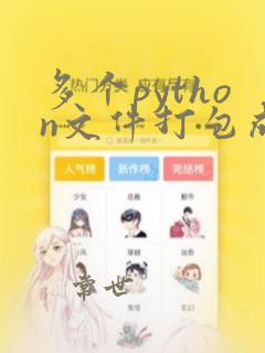 多个python文件打包成exe