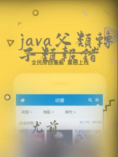 java父类转子类报错