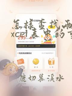 怎样查找两个excel表中的重复数据