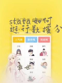 stata如何进行数据分析