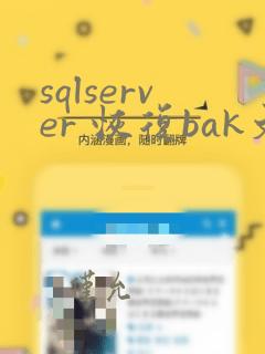 sqlserver 恢复bak文件