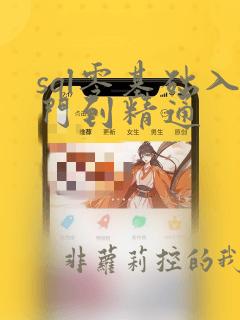 sql零基础入门到精通