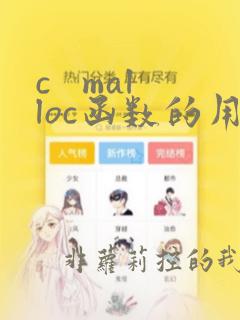 c   malloc函数的用法