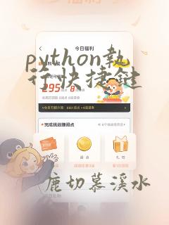 python执行快捷键