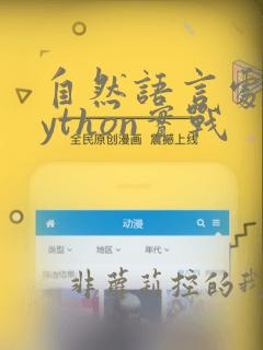 自然语言处理python实战