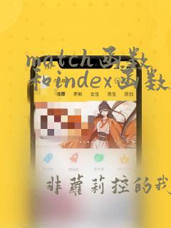 match函数和index函数的使用方法及实例