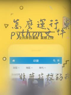 怎么运行桌面的python文件