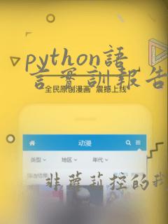 python语言实训报告