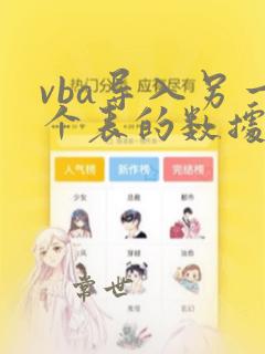 vba导入另一个表的数据