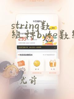 string数组转byte数组