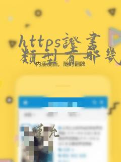 https证书类型有哪几种