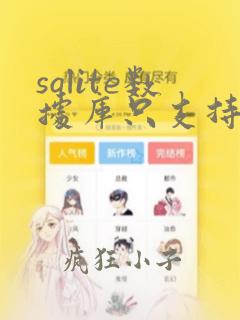 sqlite数据库只支持一个db文件吗