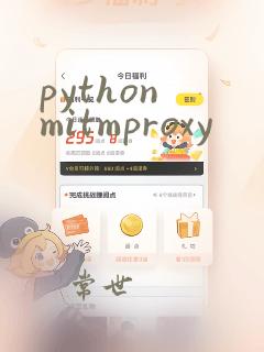 python mitmproxy