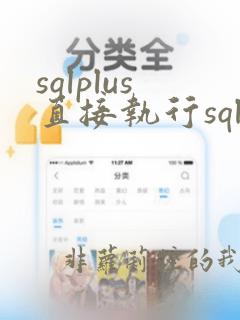 sqlplus直接执行sql语句