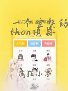 一个完整的python项目