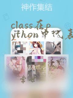 class在python中代表什么