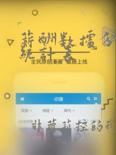 薪酬数据分析及统计表