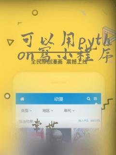 可以用python写小程序吗