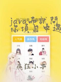 java面试问你项目中遇到什么难题