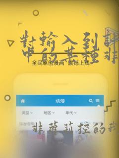对输入到计算机中的某种非数值型数据