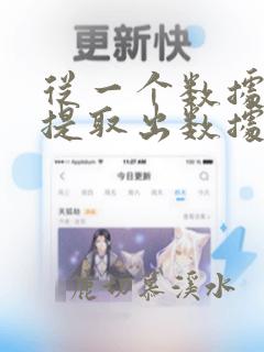 从一个数据表中提取出数据到另一个表格
