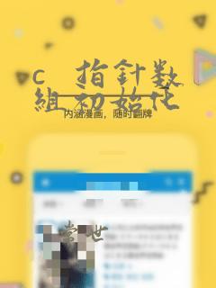 c 指针数组初始化