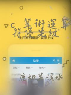 c  算术运算符优先级