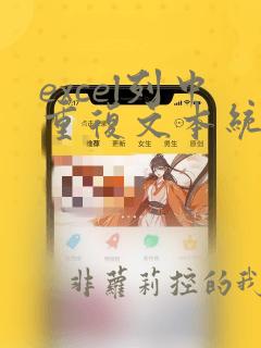 excel列中重复文本统计