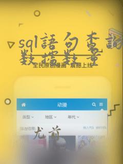sql语句查询数据数量