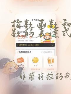 指数函数和幂函数的表达式