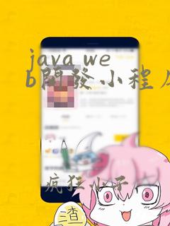 java web开发小程序