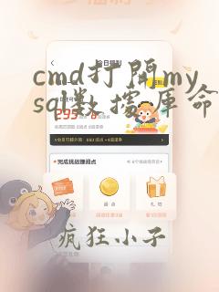 cmd打开mysql数据库命令