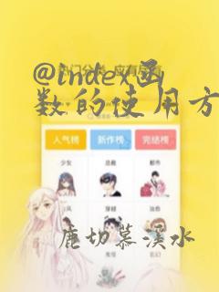 @index函数的使用方法