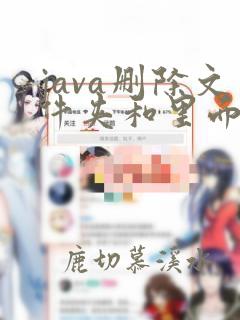 java删除文件夹和里面的内容