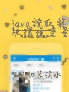 java读取系统环境变量