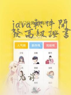 java软件开发高级证书查询
