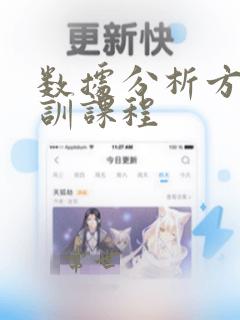 数据分析方面培训课程