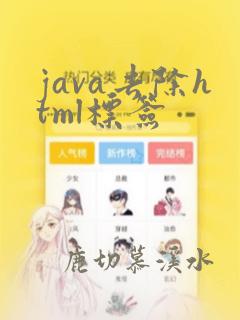 java去除html标签