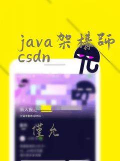 java架构师csdn