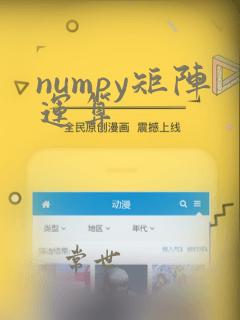numpy矩阵运算